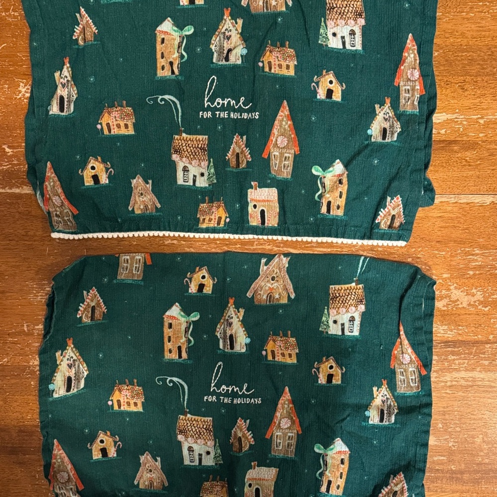 Set of 2 Anthropologie Home for the Holidays Dishtowels